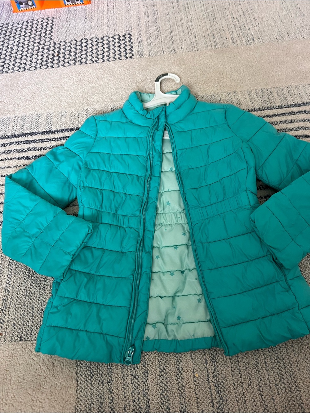 GAP Kids Teal Quilted Puffer Jacket